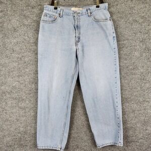 Levis 560 Jeans Comfort Fit Mens 36x30 Light Wash Tapered Leg Denim Blue